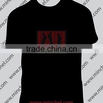 customized flashing t-shirt ( factory price, good quality, timely delivery)