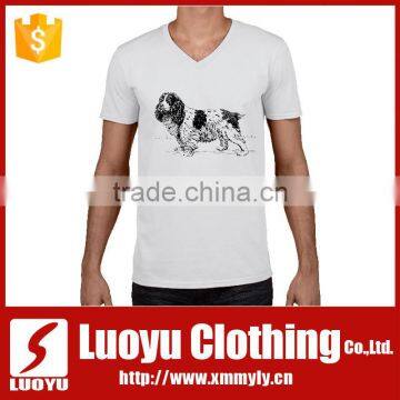 high quality t shirt mens v neck shirt
