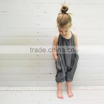 Latest Childrens Boutique Clothing Baby Clothes 2017 Hot Sale Grey Color Kid Clothing Cotton Bodysuit Clothing Adult Baby Romper photo-3