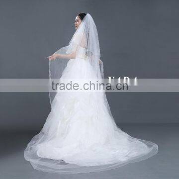Off Shoulder Organza Fabric Bust Ball Gown Skirt Wedding Dress photo-3