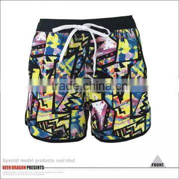 New Style 100% Polyester Custom Logo Swim Shorts Men photo-2