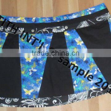 Two Sided Wear Ladies Mini Lace Skirt With Pocket photo-6