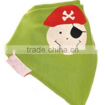 China Printing Cotton Custom Absorbent Dribbler Bandana Baby Bibs Wholesale photo-4