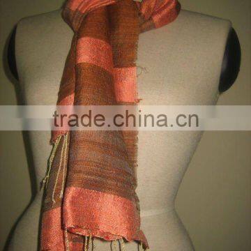 Raw Silk Scarf