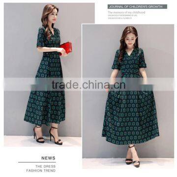 Z&M Women's 2017 New Fashion Dress Silk Dress Dress Dress photo-4