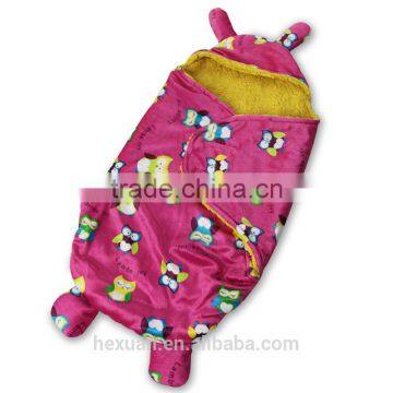 OEM Factory or Stocked Designs Fleece Swaddle Baby Blanket photo-2