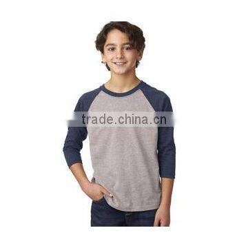 Next Level Apparel Youth CVC 3/4 Raglan Tee - Made From 60% Combed Ring-spun Cotton and 40% Polyester Jersey photo-2