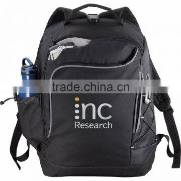 Summit TSA 15" Computer Backpack - Front Zippered Pocket With Deluxe Organization and Comes With Your Logo. photo-2