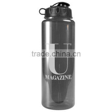 USA Made 32 oz Transparent Sports Bottle With Flip Top Lid - BPA/BPS-free, FDA Compliant and Comes With Your Logo photo-4