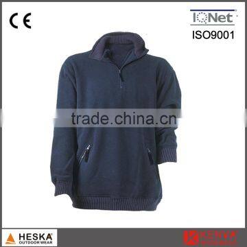 Industrial Rib Collar 1/4zipper Mens Thick Warm Jacket photo-2