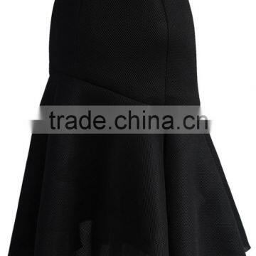 Guangzhou Shandao Wholesaler High Quality Fashion Party Wear Women Summer Black Knee Length Cotton Net Flare Long Skirt photo-5