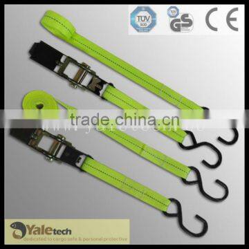 safety belt in ratchet tie down cam buckle with hooks and rings best price by China manufacturer