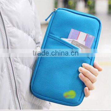 Travel Flat Credit Card Money Passport Handy Fabric Case Holder Wallet photo-3