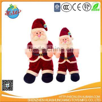 Plush santa claus stuffed christmas toy