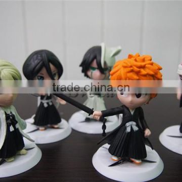 (HOT)Japanese Anime Bleach action figure PVC dolls 7cm Set of 6pcs action figure toys wholesale price