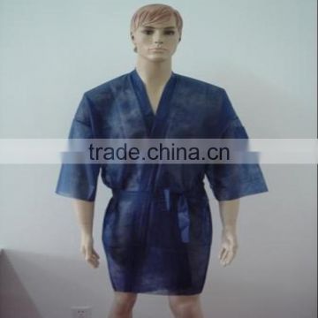 Anti-static PP nonwoven fabric hotel kimono dress bathrobe for sale