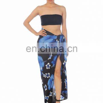 Lofbaz Women's Beach Pareo Sarong Fringeless Wrap Dress Rayon Sexy Cover-up Swimwear Summer photo-3