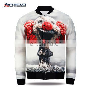 2017 fashion Mens Clothing sublimation Bomber Jacket