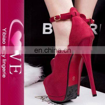 Factory Direct Best Quality Colorfuls Fashion Suede Peep Toe High Heel Shoes Women photo-5