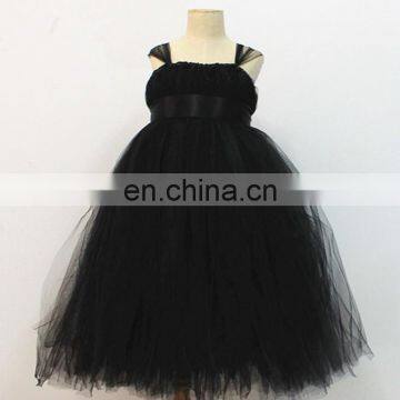 Black Baby Girl Tulle Dress Slip Puffy Maxi Dress Party Invitations