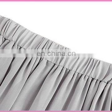 Summer Thin Chiffon Long Wrap Skirt Sexy Side Zipper Design Skirt photo-4