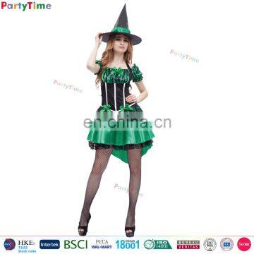 2016 many colors and designs spandex satin sexy women witch costume