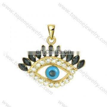 Evil eye pendants/necklace, crystal evil eye pendant, stainless steel charms