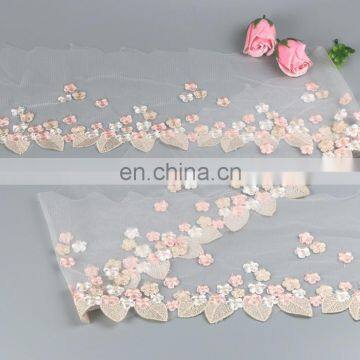 2018 New Design Colorful Embroidery Mesh Lace Tirmming photo-2