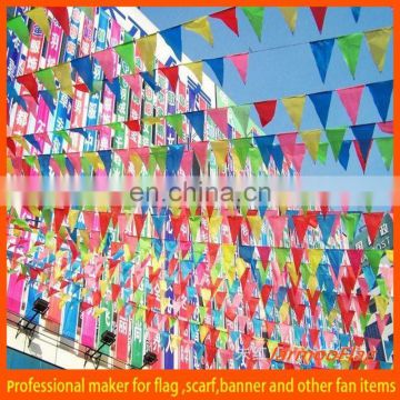 custom sports plastic bunting flags