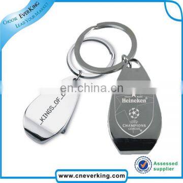 promotion metal type keychain with lasered logo