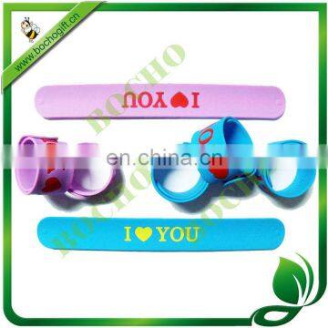 silicone slap wristband