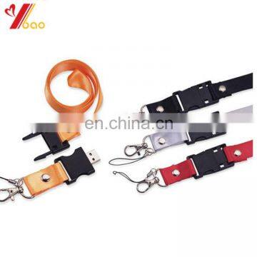 High class customized logo USB lanyard