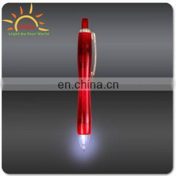 ShenZhen factory hot selling good quality flashing ball pen as gift sample is free