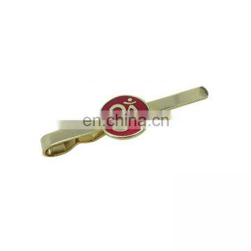 single metal tie clip with logo custom gift for men