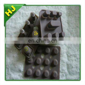 Carbon Pill OEM Hard / Epoxy Coating Silicone Rubber Keypads