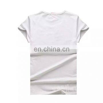 Modal Round Neck T-shirt For Female Cheap White Women T-shirt for Heat Press Printing