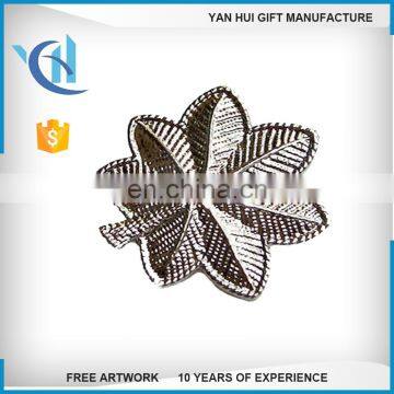 no Enamel Colors Embossed Die Struck Lapel Pin With Crystals photo-3