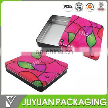 Tin cosmetic gift boxes tin aluminum cosmetic packaging box