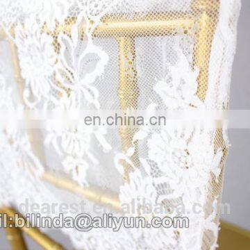Lace Chair Cap, Chiavari Chair Sash,black and White Wedding Chair Decoration photo-3