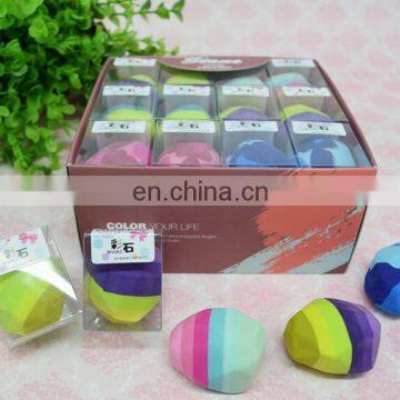 Colorful Rainbow stone erasers Stone erasers