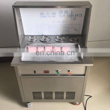 Factory supply Double pan Fried ice cream roll machine/ Fry ice cream machine roll