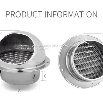 stainless steel exhaust hood wall Ceiling vent cap Exhaust Grille Cover outdoor air outlet  ventilation  system