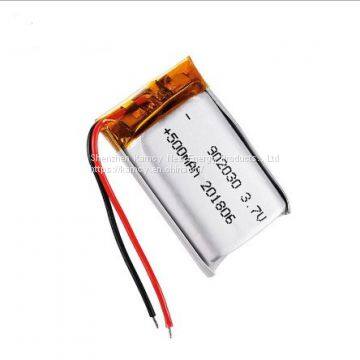 Kamcy Factory Polymer Lithium-ion Battery 3.7V 902030 500mah Rechargeable Battery