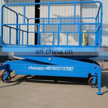 7LSJG SevenLift 2000kg 4 meters cheap sale high capacity industrial stationary scissor cargo lift