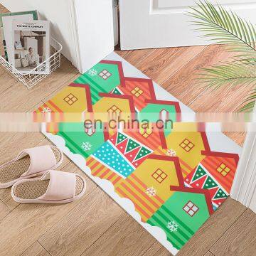 custom washable 3d printed custom plastic pvc rug door mat rubber carpet roll