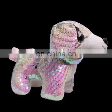 Plush Sparkle Stuffed Animal With Reversible Glitter Sequins Christmas Thanksgiving Day Gifts For Girls Toddlers photo-5