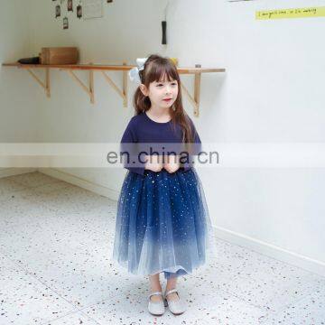 Girls Dresses 2020 New Kids Print Starry Sky Princess Dress Children's Clothes Wholesale