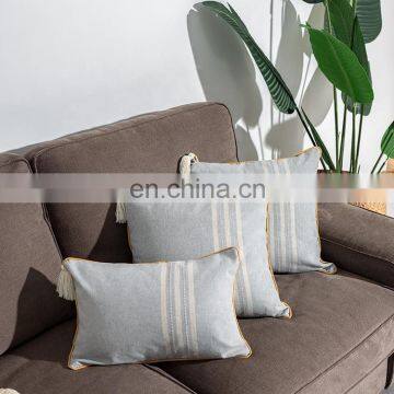 Wholesale Pillow Cover Home Decor Decorative Throw Pillowcase With White Tassel photo-2