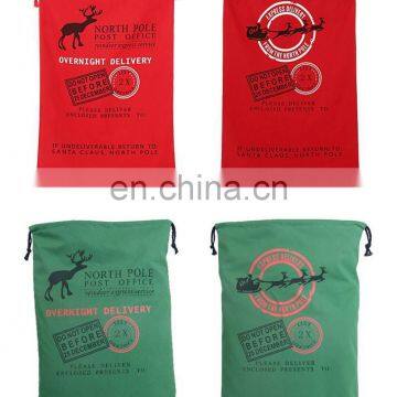 Gift Bag Christmas 50 Styles Drawstring Canvas Santa Sack Rustic Vintage Christmas Stocking Bags Decoration photo-4