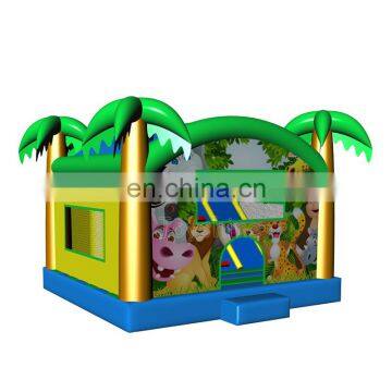 Custom Jungle Themed Bounce House Inflatable Bouncing Castle Jump Bouncer